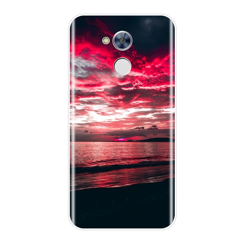 Чехол для телефона Huawei Honor 6 5A 4X 5X 6X Мягкая силиконовая задняя крышка с красным