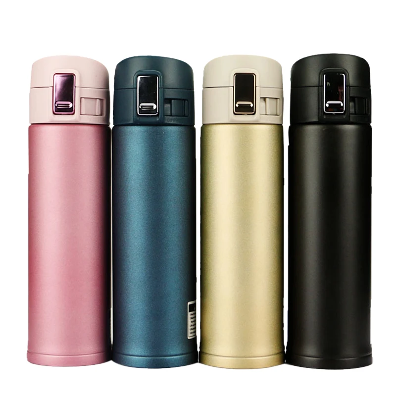 Hoomall Bounce Cover Sports Water Cup Double Layer Thermos Cup Portable