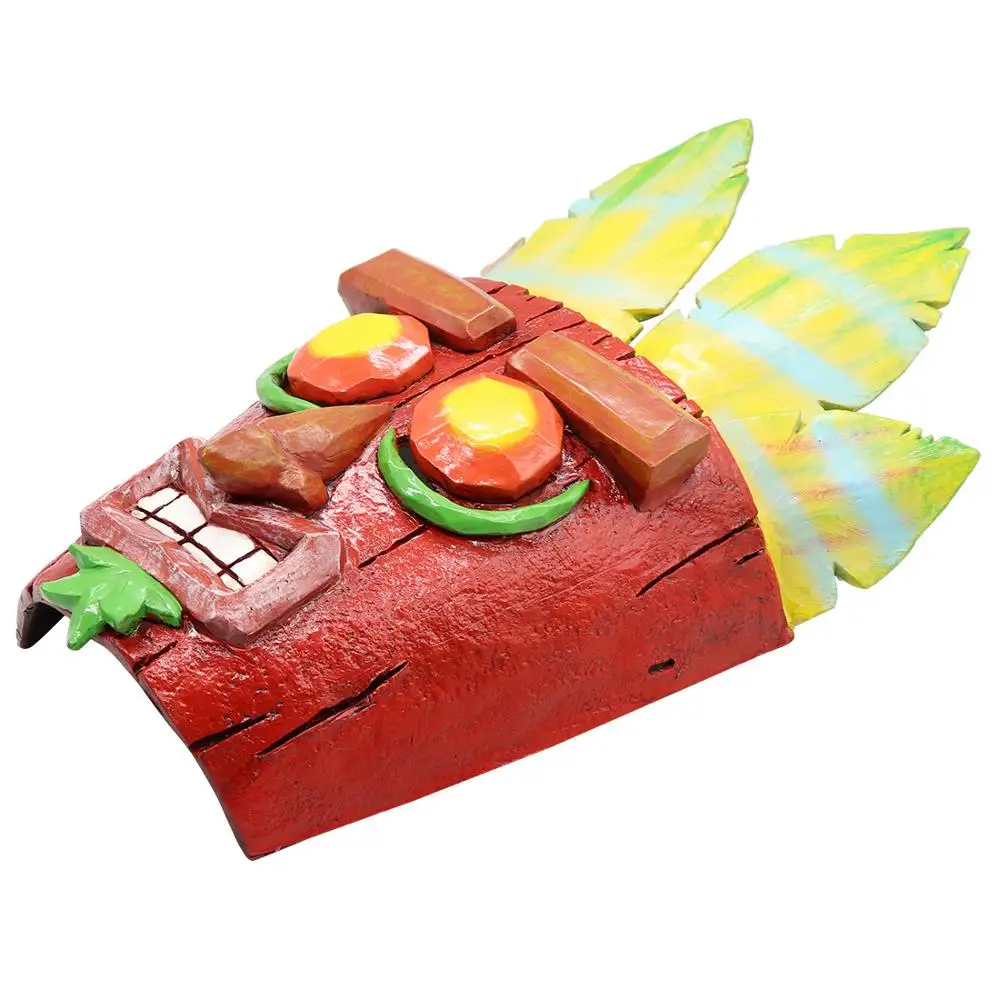 Новая игра Crash Bandicoot косплей маски шеф Aku Смола Маска Половина лица шлем карнавал вечерние Хэллоуин бутафория для маскарада