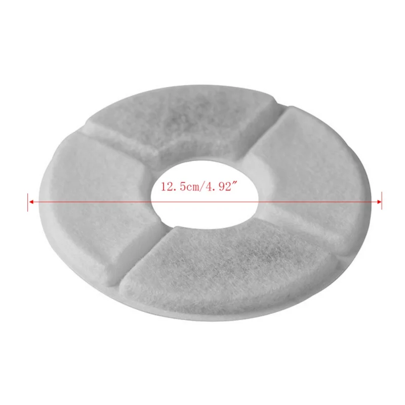 2pc Filtration Pad Activated Carbon PP Cotton Pet Dog Cat Waterer Activated Carbon Pad Accessory Replacement Supplies Feeder - Цвет: W