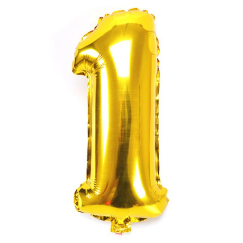 number 1 birthday balloon