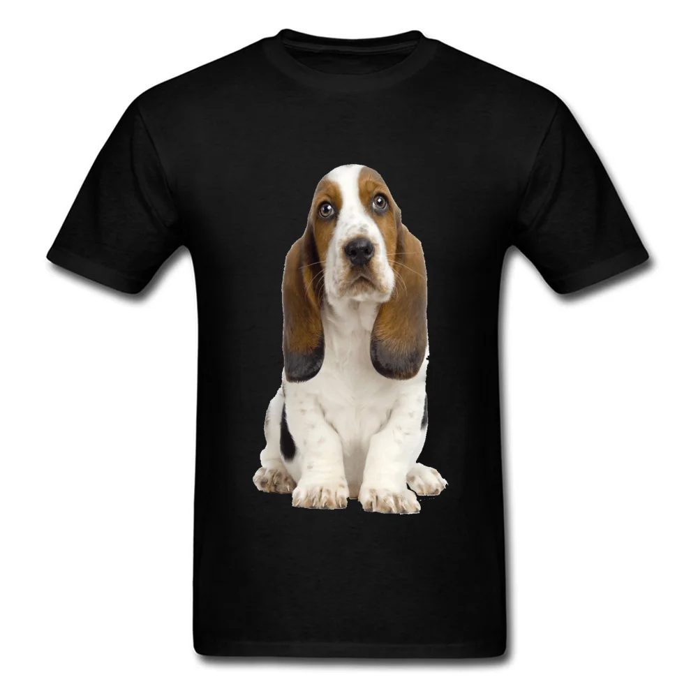 

Lasting Charm Hound Dog Animal Men Black Sports T-shirt Lovely Pet Lover's Short Sleeve &