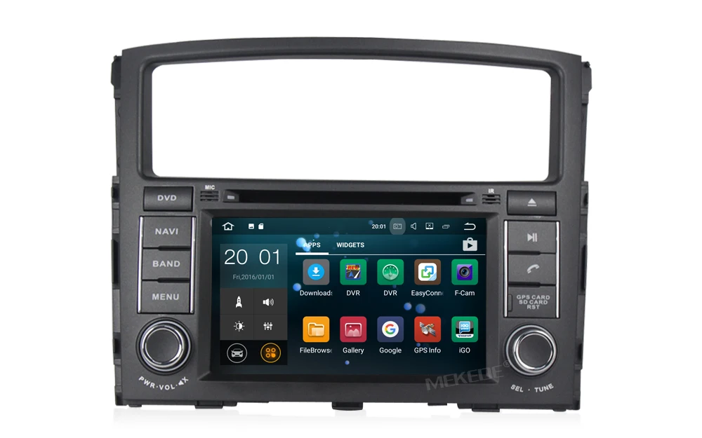 Top PX3 Quad core Android7.1 2G RAM 16G ROM HD screen Car DVD player gps navigator for Mitsubishi Pajero V97 V93 2006 -2015 20