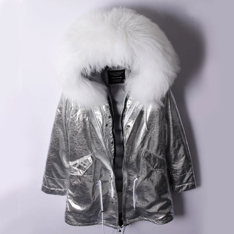 FURTJY 2018 Winter Jacket Women Real Fur Coat Long Parka Natural Raccoon Fur Collar Duck Down Coat Thick Warm Streetwear FURTJY 2018 Winter Jacket Women Real Fur Coat Long Parka Natural Raccoon Fur Collar Duck Down Coat Thick Warm Streetwear