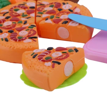 

Early Development Toys 24 Pcs/Set Children Pretend Play Cut Fruit Pizza Food Toys Plastic Kids Kitchen House Toys