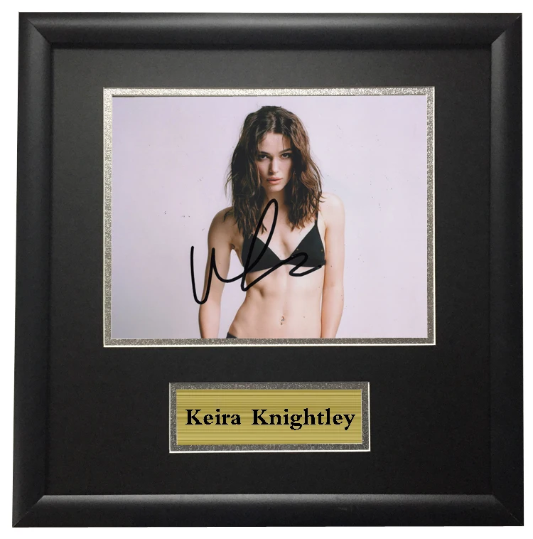 

The Memorabilia of Keira Knightley pride and prejudice with a SA COA pending Photo Framed