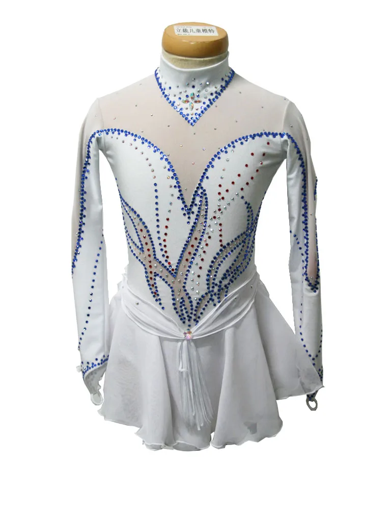 

Free shippingWhiteNEW FIGURE ICE SKATING BATON TWIRLING DRESS COSTUME ADULTSD31