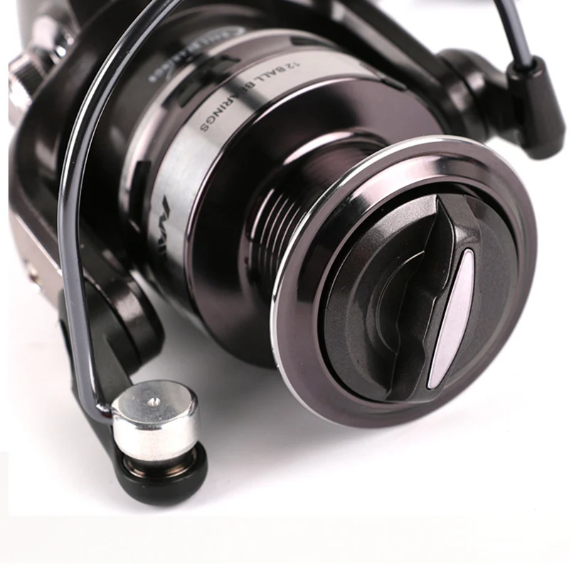 Metal 12BB Spool Spinning 1000-7000 Series  5.5:1 Fishing Reel Wheel Gear Ratio Knob Handle Right Left Hand Changeable jooyoo