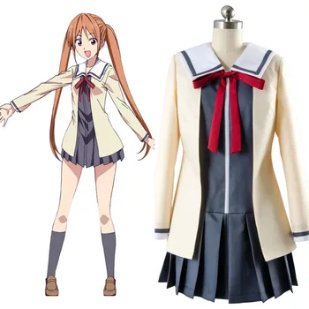 

Cosplay Costume Aho Girl Yoshiko Hanabatake Girl School Uniform Cosplay Costume Adult Women Halloween Carnival