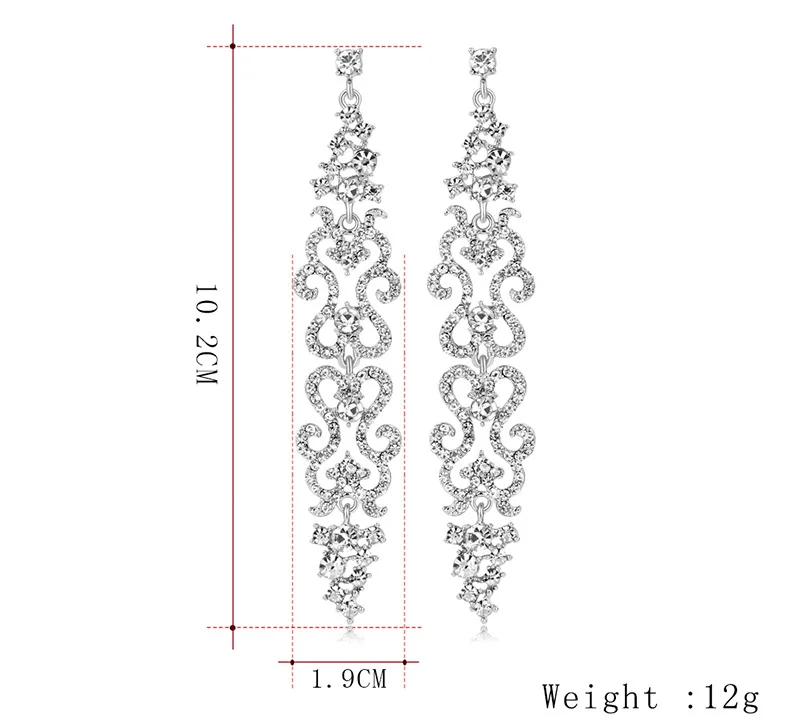 KMVEXO, корейские ювелирные изделия невесты, Кристальные стразы, серьги, элегантные длинные висячие серьги для невесты, свадебные серьги для женщин, бижутерия