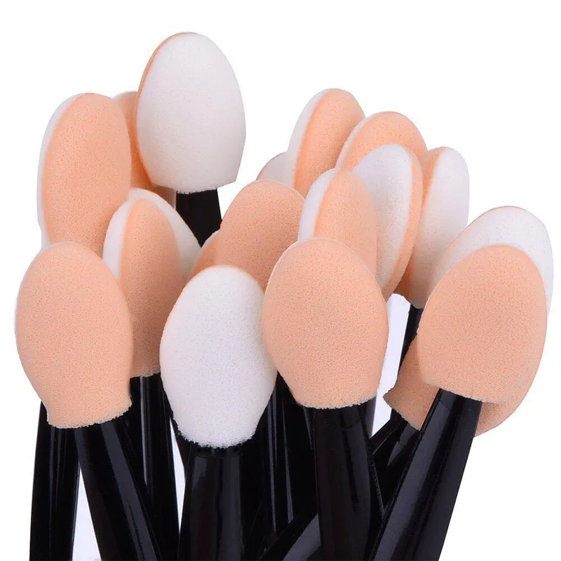 AddFavor 10 pcs العين الظل الإسفنج فرشاة مزدوجة العضوية قضيب عينيه الشفاه فرش مجموعة الجمال ماكياج أداة الجمال أساسيات