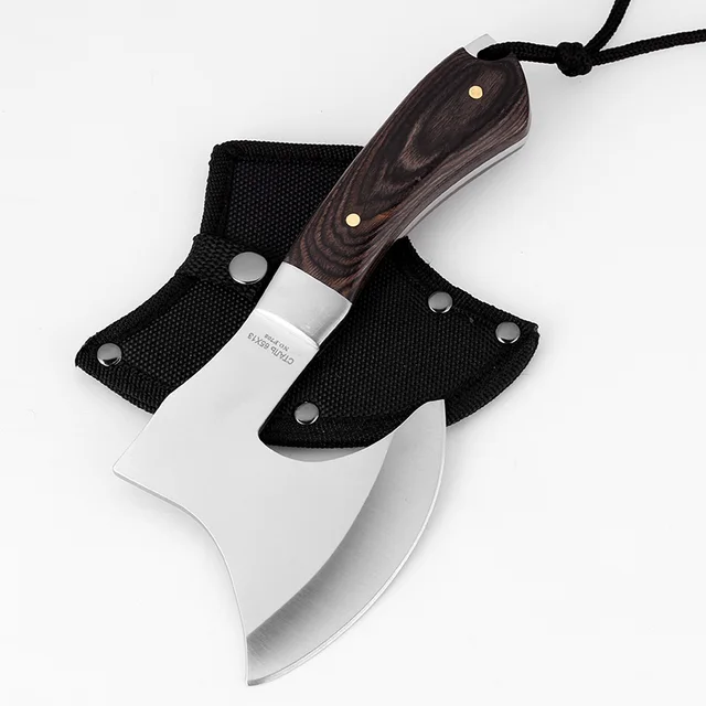 KKWOLF Outdoor Portable Axe Camping Survival Tactical Axe Chop bone knife Stainless Steel Fixed Knife Sharp Utility Multi Tool