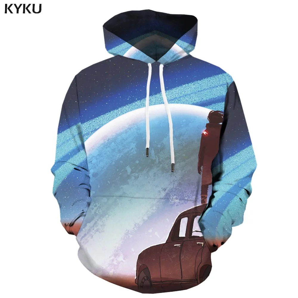 KYKU 3d Hoodies Skull Hoodie Men War Hoody Anime Laser Hoodes 3d Magic Hoodie Print Hooded Casual undefined Unisex Graphic New