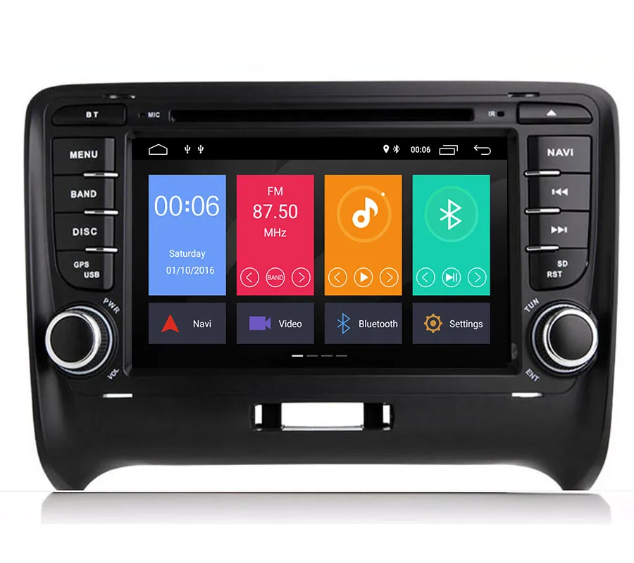

2 DIN 2G Android 9.1 CAR GPS RADIO For Audi TT MK2 8J 2006 2007 2008 2009 2010 2011 2012 multimedia DVD player stereo navigation