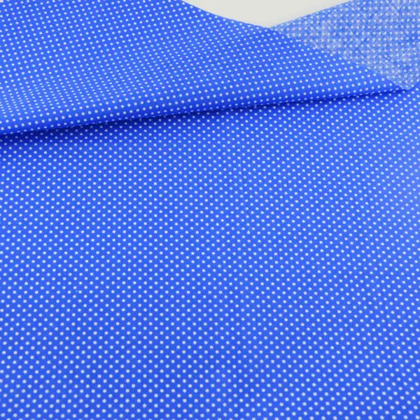 

Dark Blue Cotton Patchwork Fabrics Textile Sewing Cloth White Dots Designs Fat Quarter Crafts Dolls Telas Tecido Tilda Tissue CM