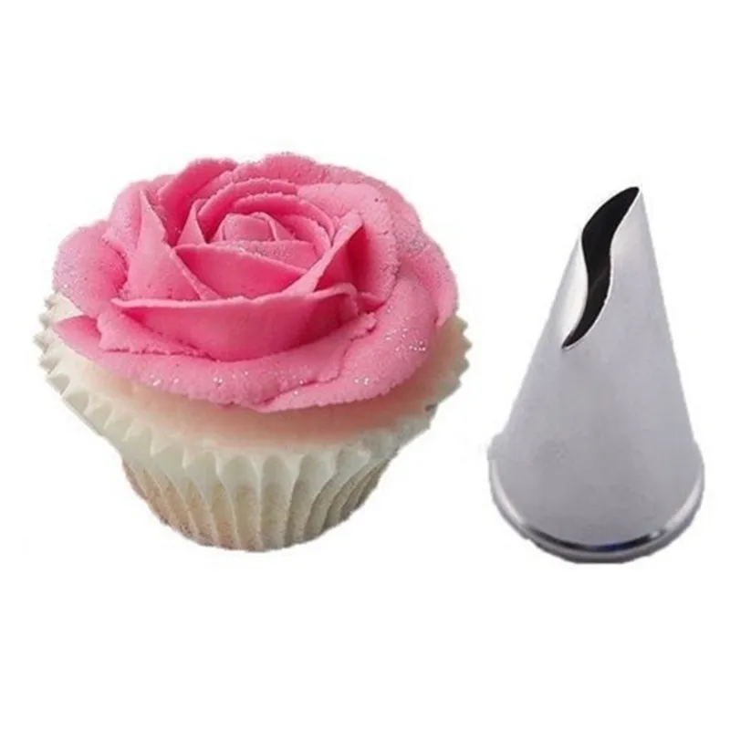 

New 5 pcs Rose Petal Metal Cream Tips Cake Decorating Tools Steel Icing Piping Nozzles Cake Cream Decorating Cupcake Pastry Tool
