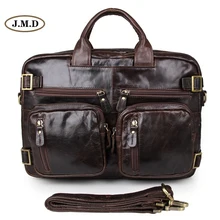 Augus мужской портфель из натуральной кожи в винтажном стиле, многофункциональная сумка, многофункциональная мужская сумка-мессенджер с Т-образным дизайном 7026Q-1