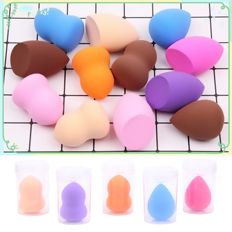 1 шт. случайный спонж слоеный макияж основа мульти форма воды косметический смешивающий порошок Гладкий инструмент красоты Мягкая водопоглощение