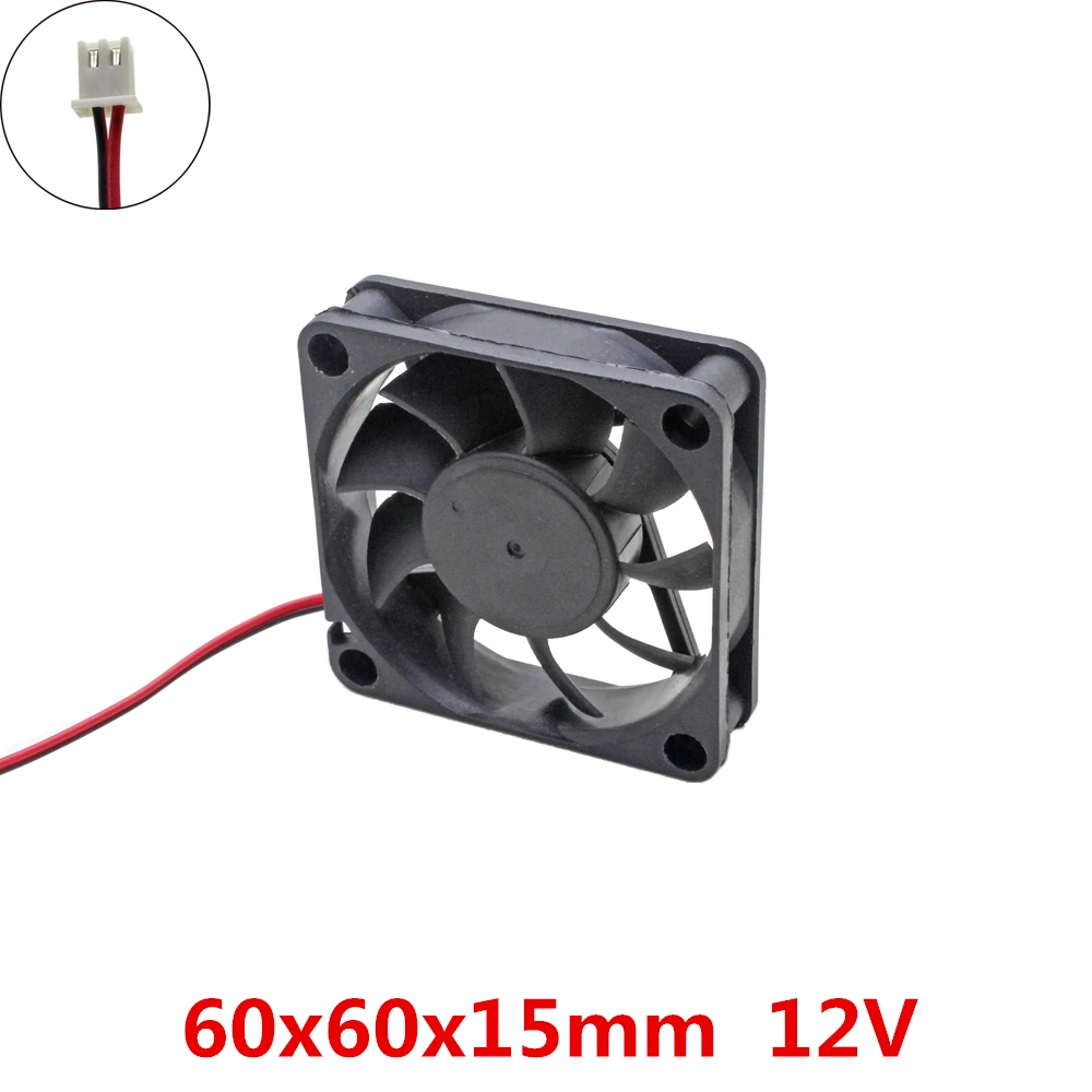 3 шт./лот 60x60x15 мм 6015 DC вентиляторы 12 В 2pin бесщеточные 6 см кулер охлаждающий
