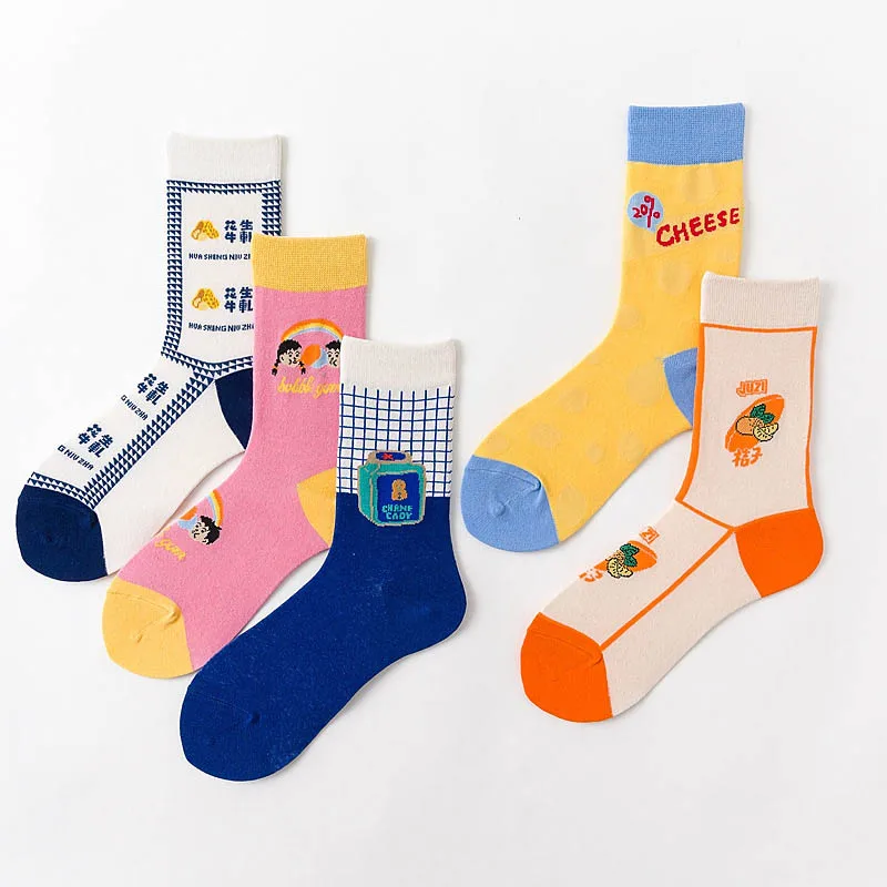 Творческие новые модные носки [EIOISAPRA] женские повседневные милые Мультяшные с