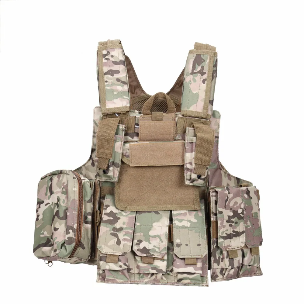 

Tactical Vest Molle Combat Strike Carrier Vest Steel Wire Vest Outdoor Military Equipment 900D Oxford Wholesale