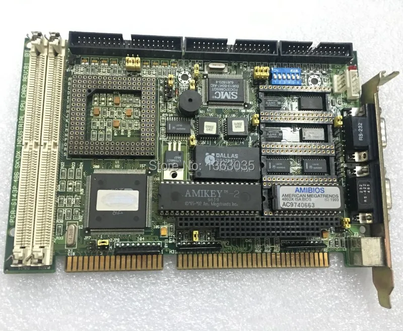 Cpu card. PCA-6134p 386sx/486slc Industrial CPU Card Rev.a2.