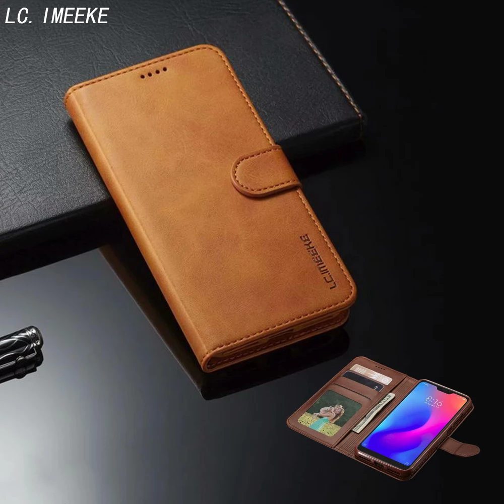 Роскошный кожаный чехол с откидной крышкой для карт Xiaomi 6X 5X A1 A2 Redmi 6 4A 4X 5A 5 Plus Pro Coque