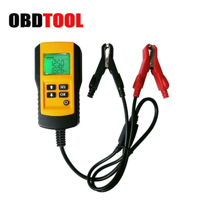 

ObdTooL Automotive 12V Digital Battery Detector Tester Analyzer for Voltage Capacity Resistance CCA Diagnostic Tool