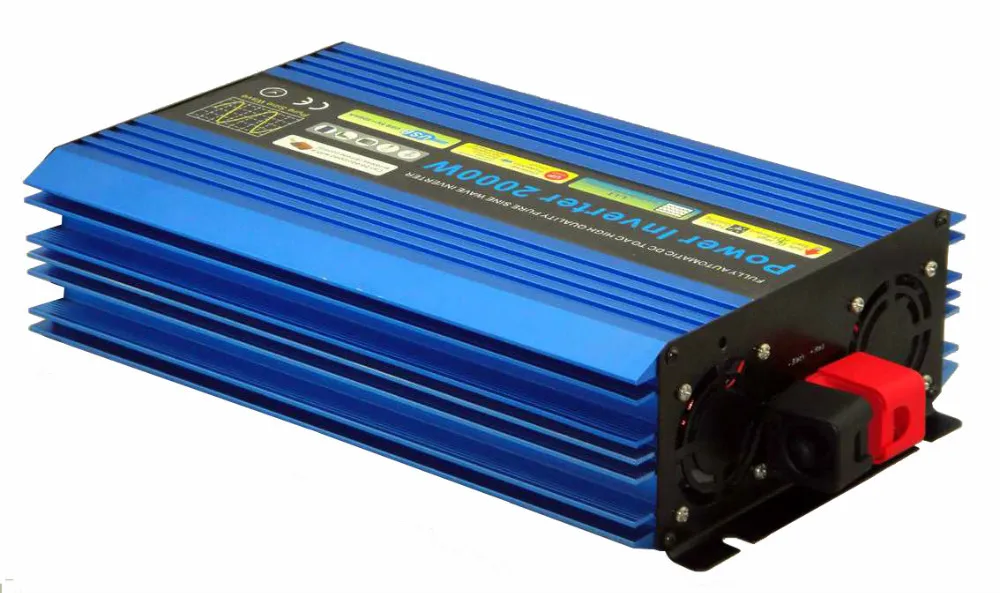 

free shipping Off Grid Solar power Inverter converter 2000Watt/4000W peaking 12/24v to 220v Pure Sine Wave shipping from russia