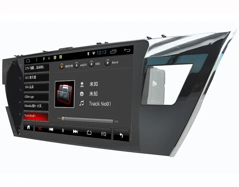 Discount 10.1 inch Screen Auto radio car dvd player gps navigation navigator system for Toyota Corolla 2013-2015 with Android 5.1.1 17