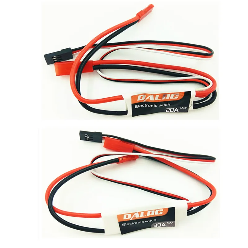 DAL 20A 30A Electronic Switch PWM 3.7-28V Input for RC Models FPV Led Light Engine (4)