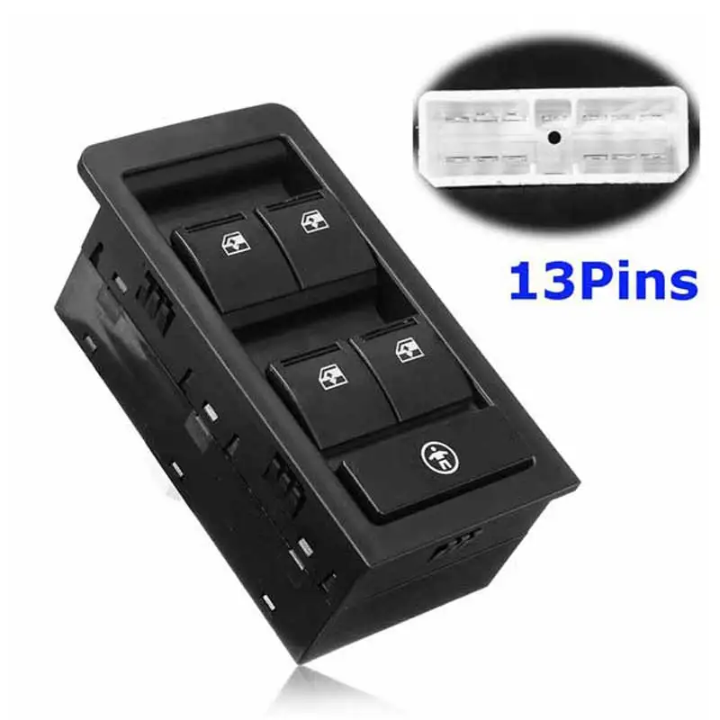

13 Pins Electric Power Master Window Switch For Holden Commodore VY VZ 9/02 - 07/06 OEM #92111629 ABS Plastic NEW