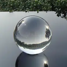 Прозрачный Кристальный магический шар Азиатский натуральный кварц прозрачный Кристальный исцеляющий ШАР СФЕРА 40 мм новое поступление