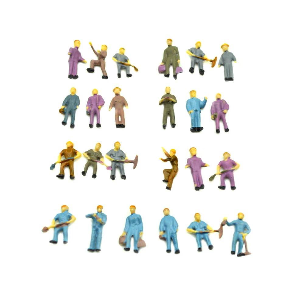 

200pcs Free Shipping railway worker, ho scale figure for architectural model buildings