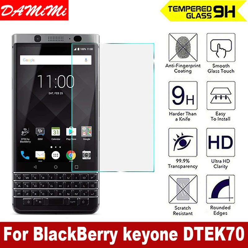 9 H 2.5D закаленное Стекло для blackberry keyone DTEK70 протектор спереди пленка