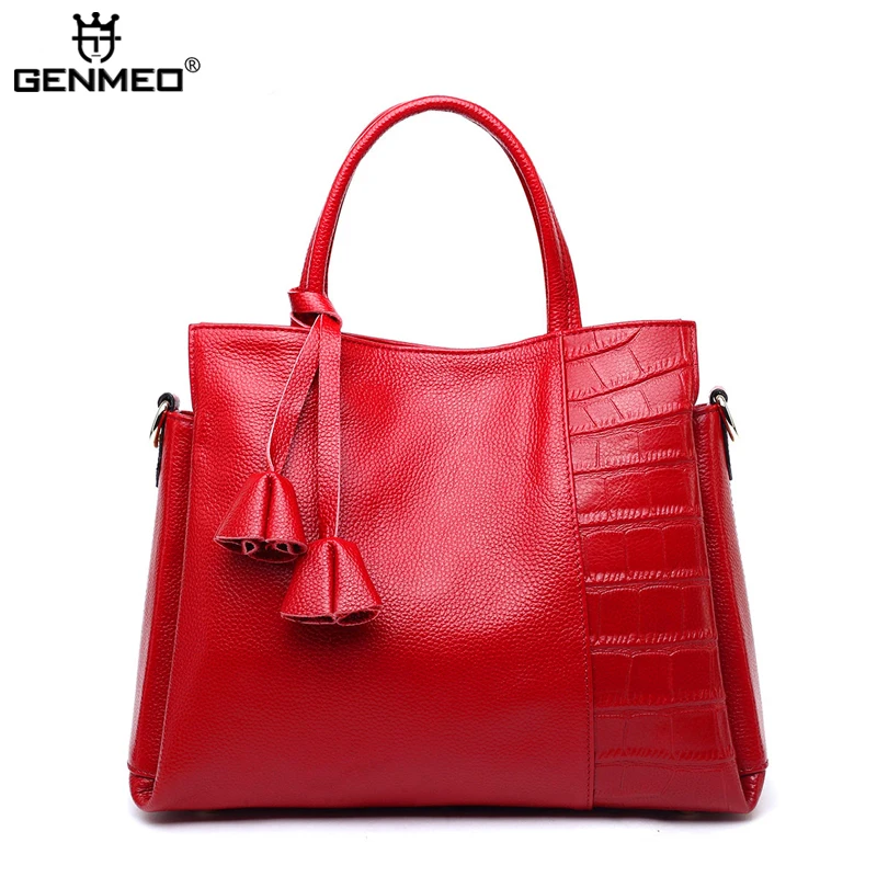 New Arrival Genuine Leather Handbags Women Cow Leather Shoulder Bags Famous Brand Ladies Leather Tote Bag Female Messenger Bag New Arrival Genuine Leather Handbags Women Cow Leather Shoulder Bags Famous Brand Ladies Leather Tote Bag Female Messenger Bag