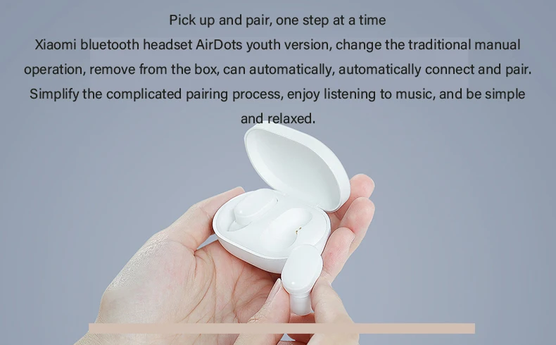 Mi Bluetooth earphone AirDots Youth Edition True Wireless Sports Bluetooth Headsets In-ear Stereo Call Mini Drive Stealth