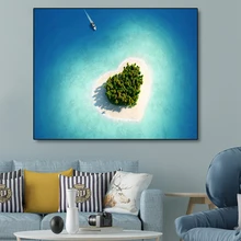 Love Tropical Island Posters and Prints Modern Canvas Painting Wall Artwork Picture For Living Room Home Decor