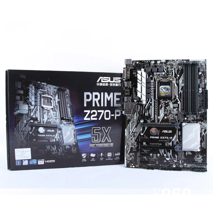ASUS новая оригинальная материнская плата PRIME Z270-P Z270 1151 DDR4 64 Гб m.2 поддержка I7 7100 7500