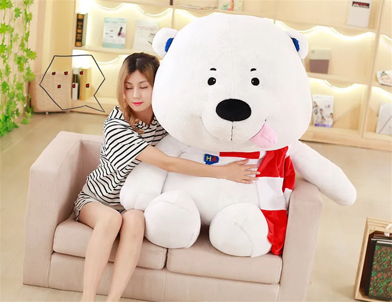 stuffed plush white bear toy9