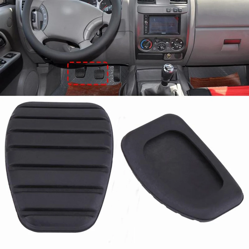 

Black Car Clutch and Brake Pedal Rubber Pad Cover For Renault Megane Laguna Clio Kango Scenic CCY Anti Silp Protector For Cars