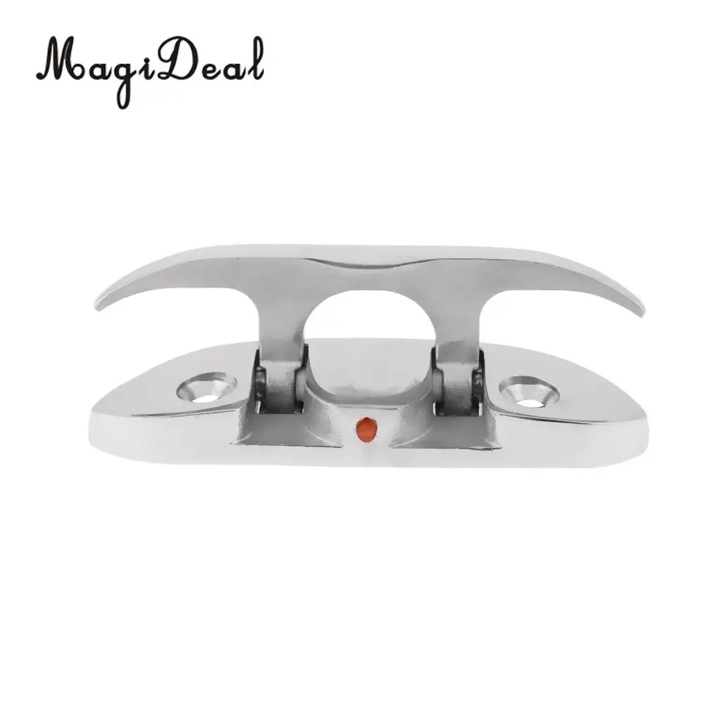 Durable Folding 316 Stainless Steel Marine Boat Dock Safety Fold Down Cleat Kayak Canoe Dinghy Yacht Rafting Sailing Accessories