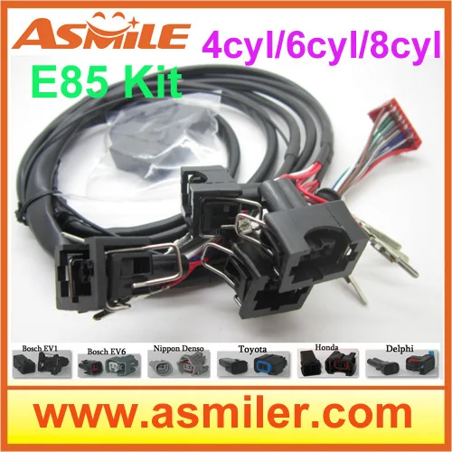 e85 conversion kit 6cyl (plastic case)-- Cold Start Asst, flex fuel, kit ethanol e85, superethanol DHL free price photo