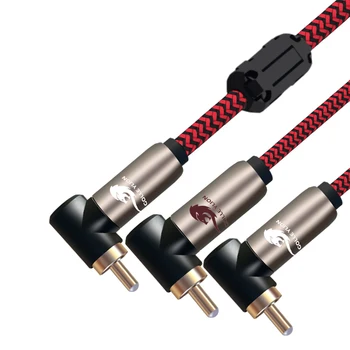 

RCA to 2 RCA Male Plug Shielding Audio Cable For Amplifier Speaker DVD TV Subwoofer Signal Transfer Wire 1m 2m 3m 5m