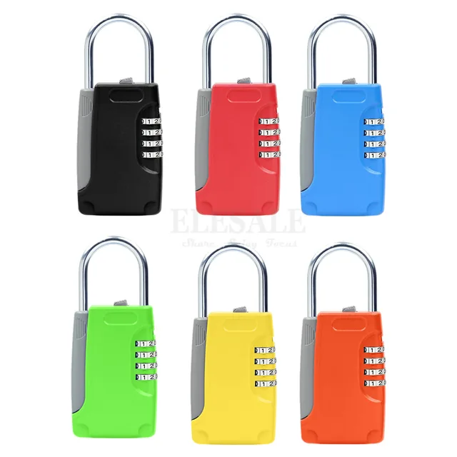 High Quality Hidden Key Safe Box 4-Digital Password Combination Lock With Hook Mini Metal Secret Box For Home Villa Caravan 2