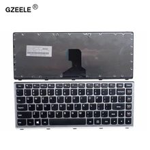 GZEELE США новая клавиатура для Lenovo Z400 z400a p400 Z410 z400t z400p Клавиатура ноутбука без Подсветка серый границы английская раскладка