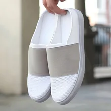 Г., летние тапочки мужские дышащие пляжные вьетнамки унисекс, повседневные сандалии на плоской подошве без застежки мужская обувь, zapatos