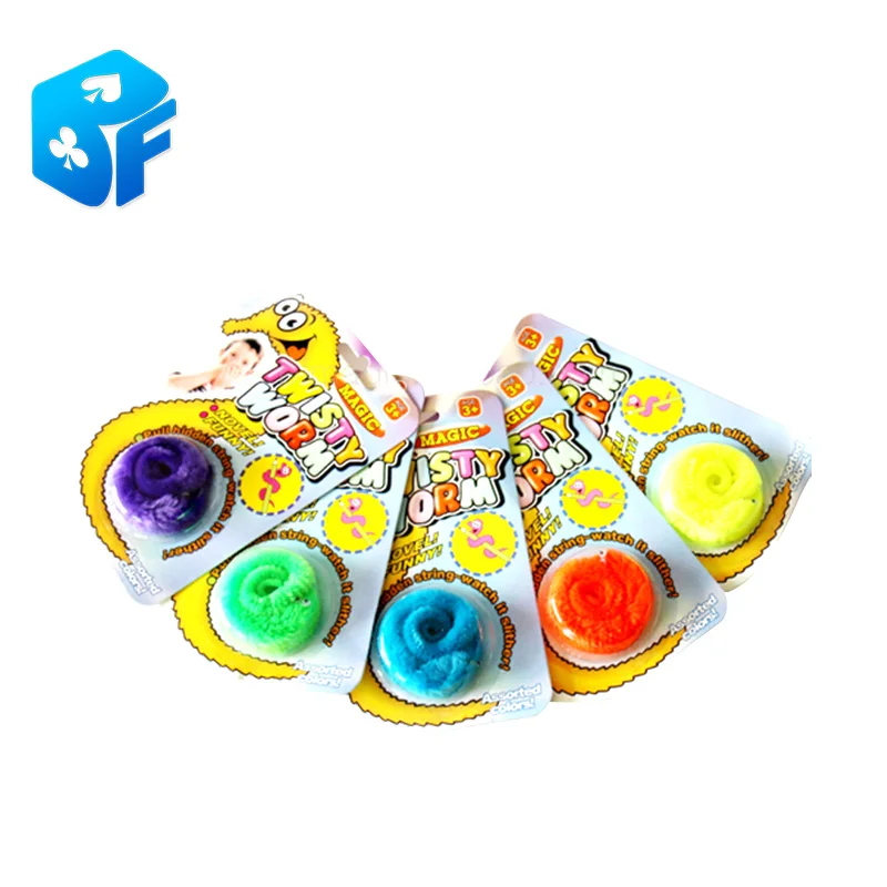 

Free shipping 35pcs/lot Magicians Toy Baralho Mr.fuzzy Worm Magic Trick Twisty Plush Wiggle Stuffed Animals Street For kids gift
