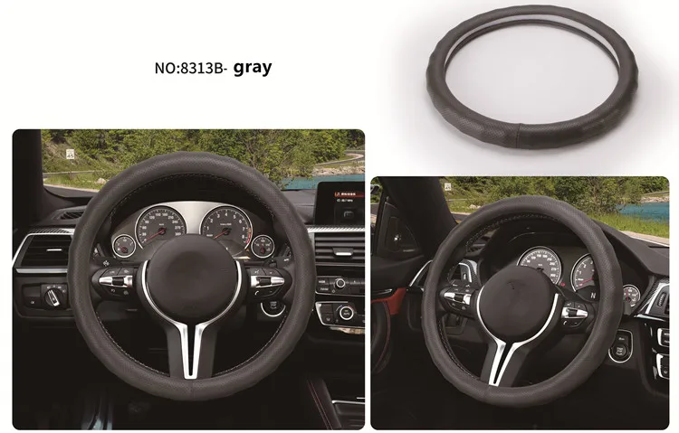 Odorless Silicone Inner Ring Car Steering Wheel Cover Velvet Anti-slip Car Styling Accessories Steering Wheel Cover (10)