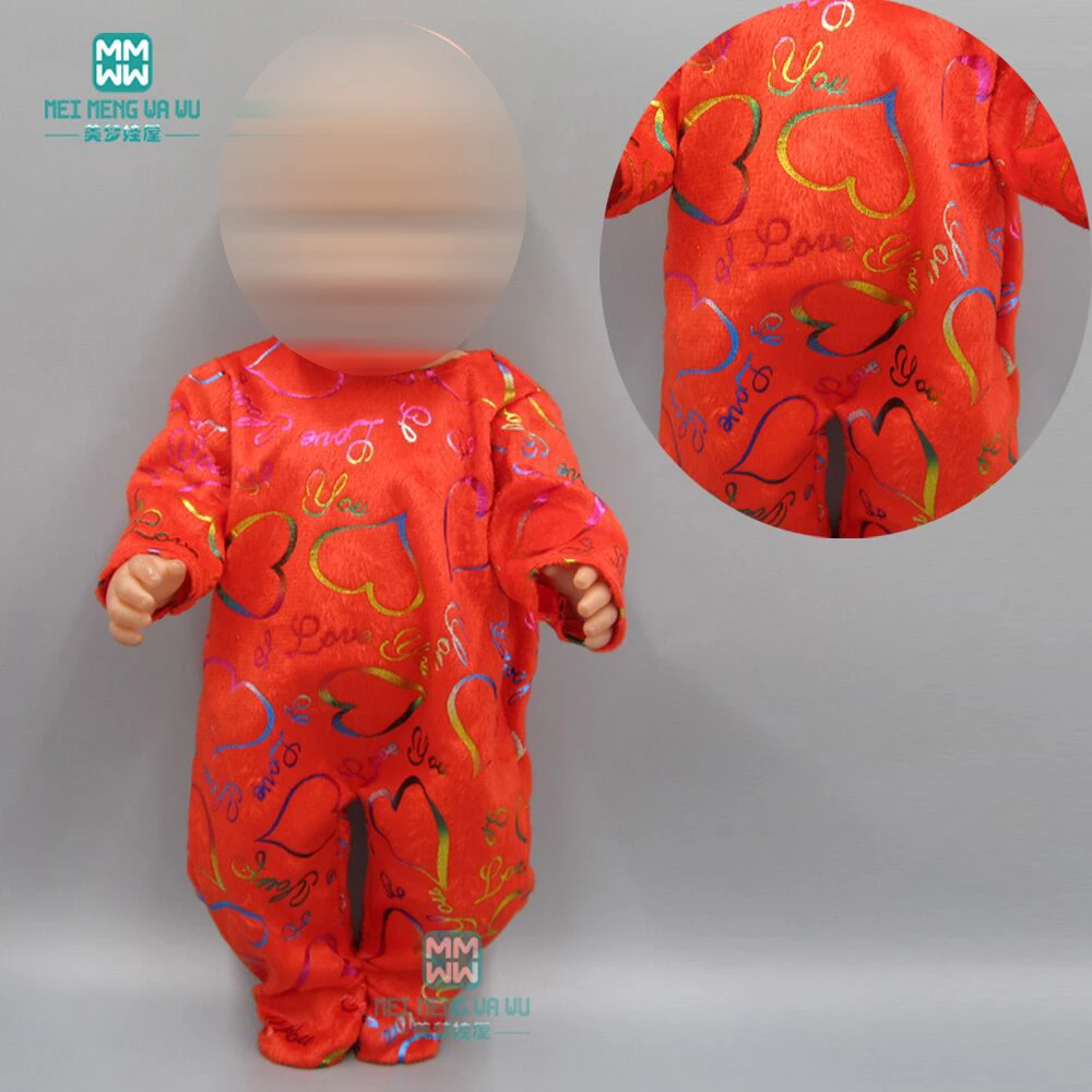 Детская Одежда для куклы 43 см новорожденная кукла аксессуары оранжевая сиамская одежда ползающий костюм